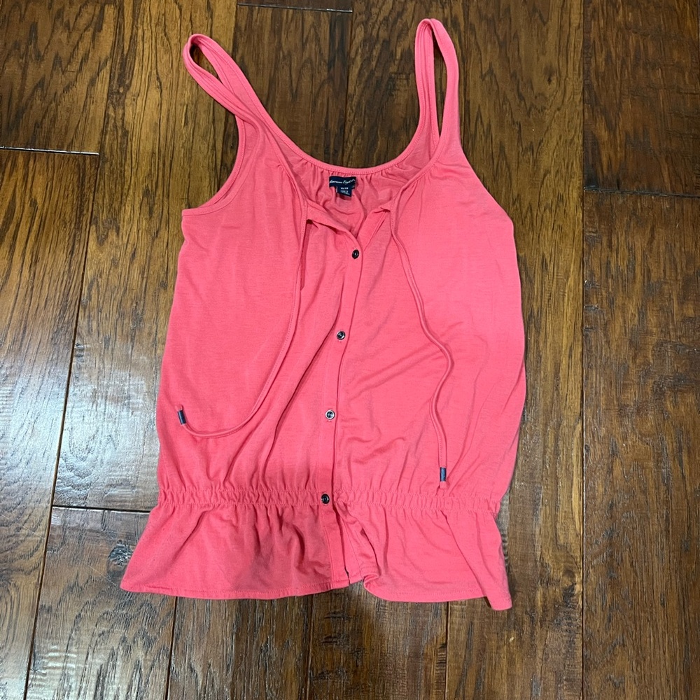 American Eagle Outfitters Pink Button-Down Camisole
